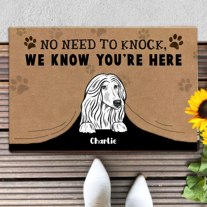 Dog Personalized Doormat, Personalized Gift for Dog Lovers, Dog Dad, Dog Mom