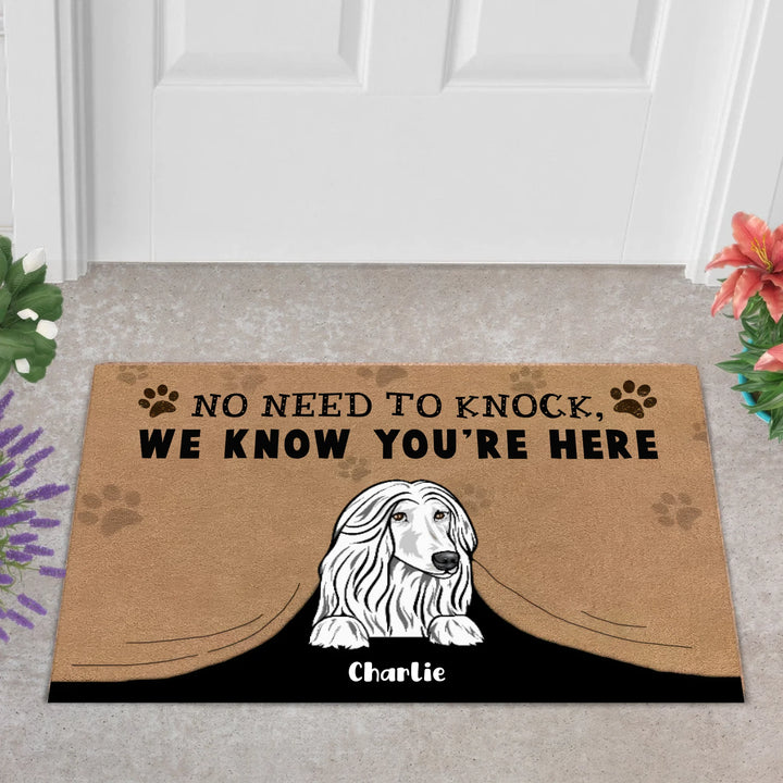 Dog Personalized Doormat, Personalized Gift for Dog Lovers, Dog Dad, Dog Mom
