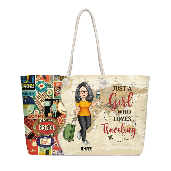 And So The Adventure Begins Travel Lover - Personalized Weekender Bag